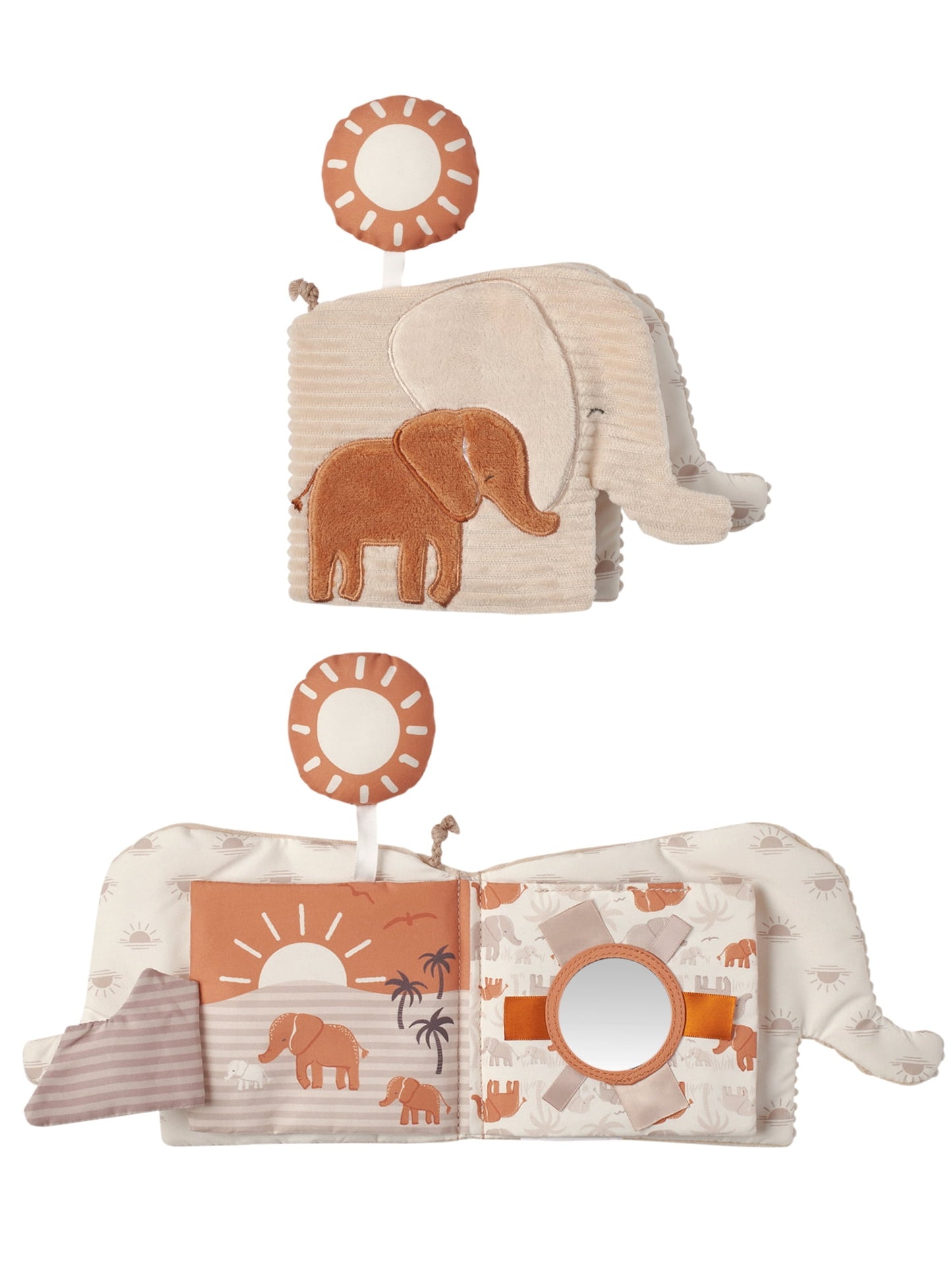 Elephant Snuggle & Crinkle Book – A Soft & Safe Sensory Toy for Babies (0-12 Months)